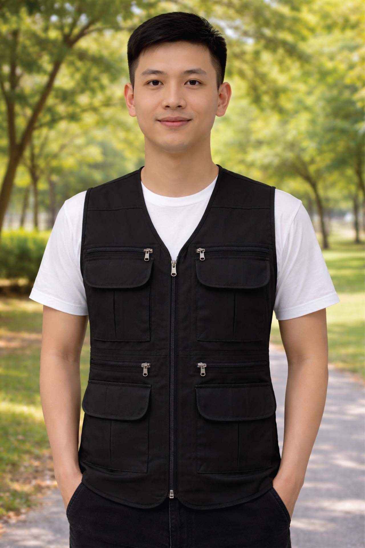 Áo Gile 4 Túi Trước