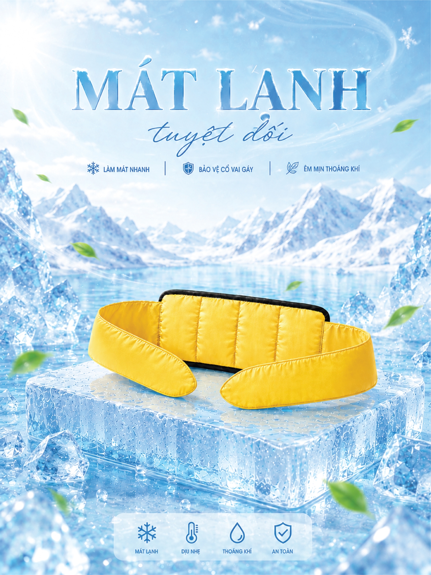 Khăn lạnh 1 hàng điều hòa (Có nơ)