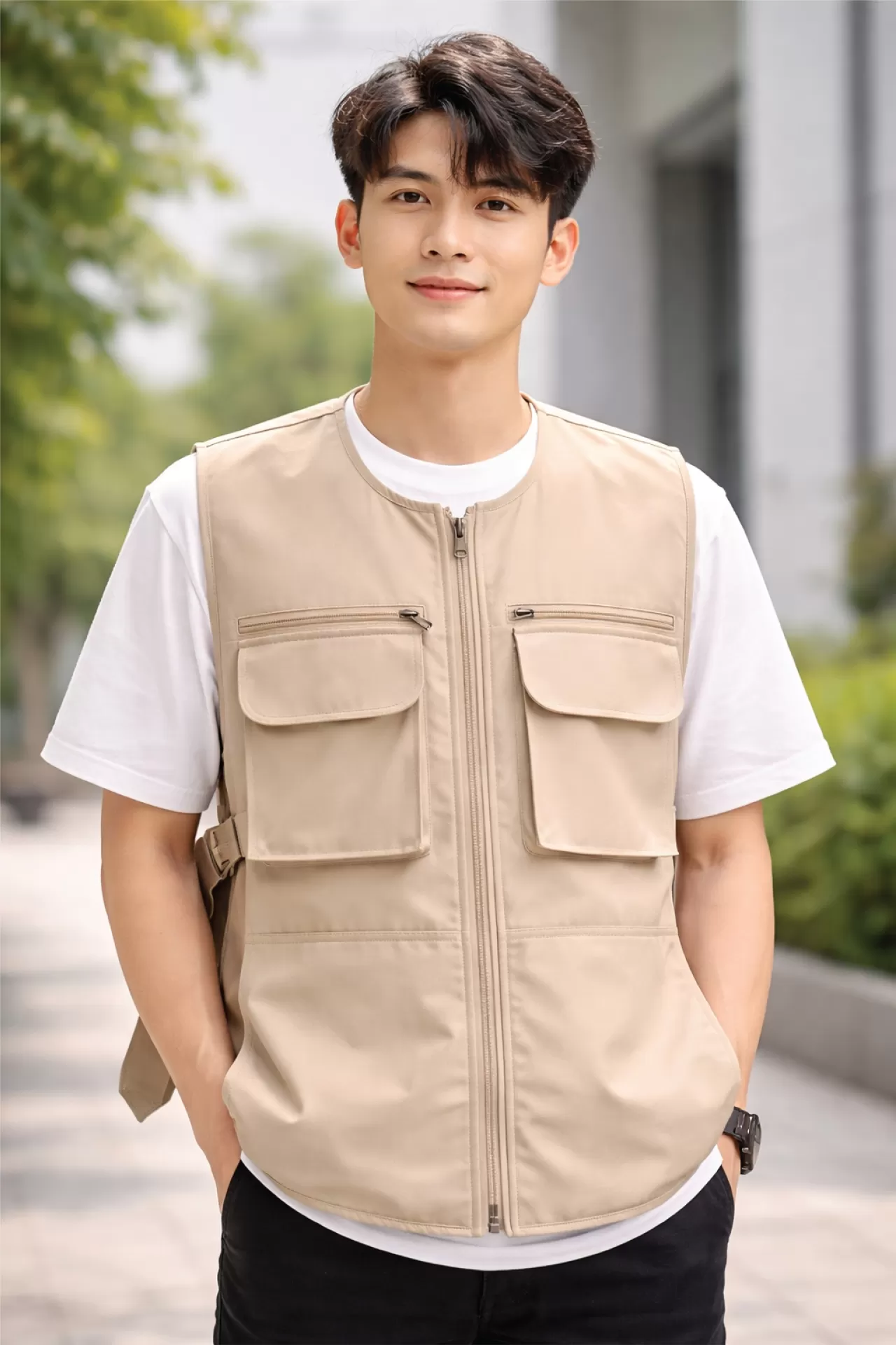 Áo Gile 2 Túi Trước