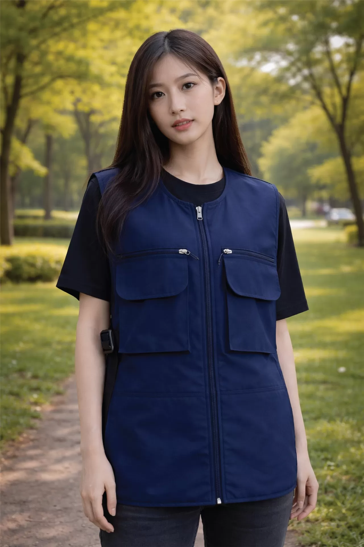 Áo Gile 2 Túi Trước