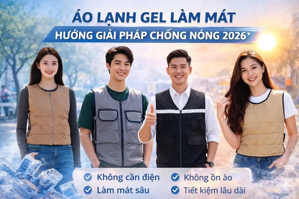 Xu hướng áo lạnh 2026. Vì sao nên chọn áo làm mát công nghệ gel?